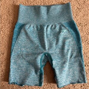 Gymshark high-waisted seamless active shorts.